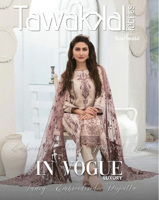 Tawakkal In Vouge Luxury Embroidery Lawn Semi Stitch Collection