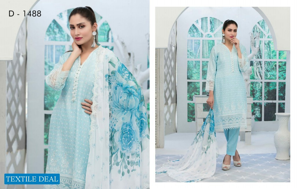 Tawakkal In Vouge Luxury Embroidery Lawn Semi Stitch Collection