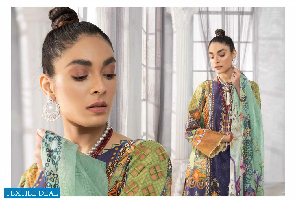 Rang Pasand Vol-2 Wholesale Luxury Digital Printed Embroidered Neck And Bamber Chiffon Dress