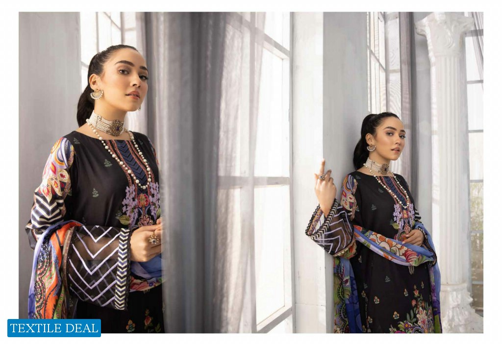 Rang Pasand Vol-2 Wholesale Luxury Digital Printed Embroidered Neck And Bamber Chiffon Dress