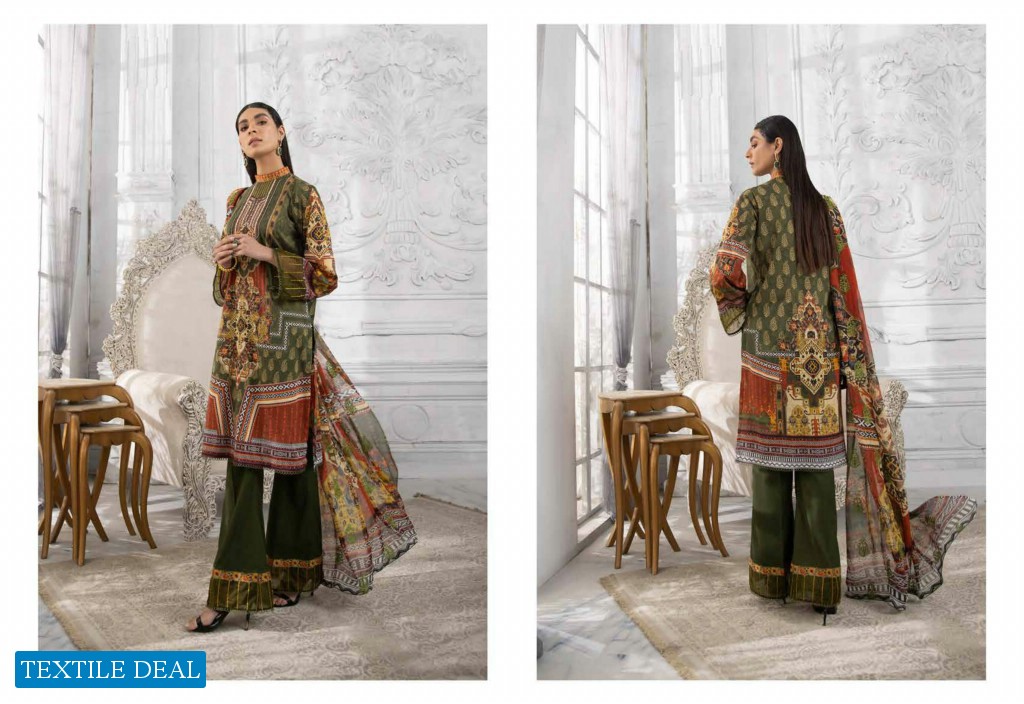 Rang Pasand Vol-2 Wholesale Luxury Digital Printed Embroidered Neck And Bamber Chiffon Dress