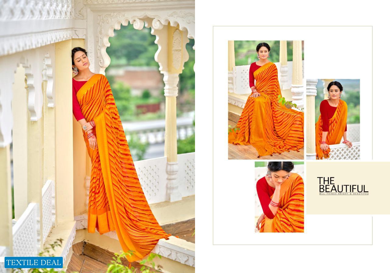 AMBER VOL 7 BY 5D GEORGETTE JACQUARD PRINTED SAREE