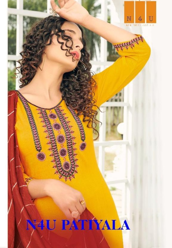 Tunic House N4U Patiyala Wholesale Readymade Patiyala Dress