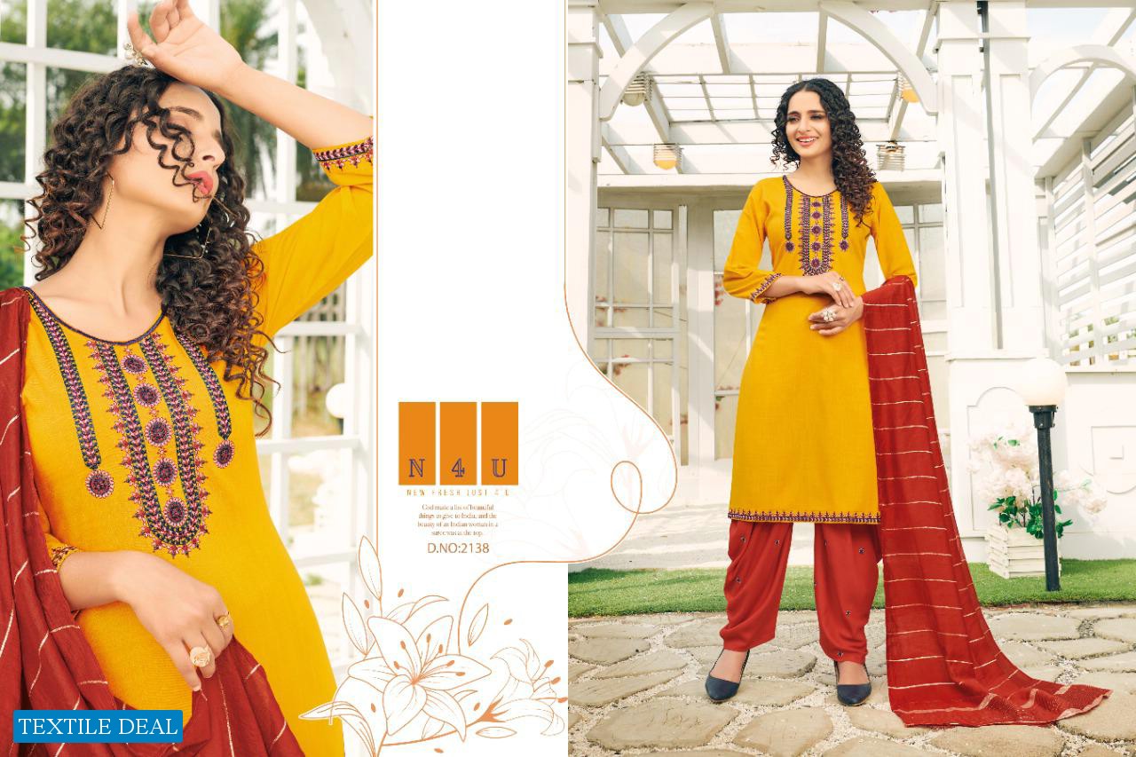 Tunic House N4U Patiyala Wholesale Readymade Patiyala Dress