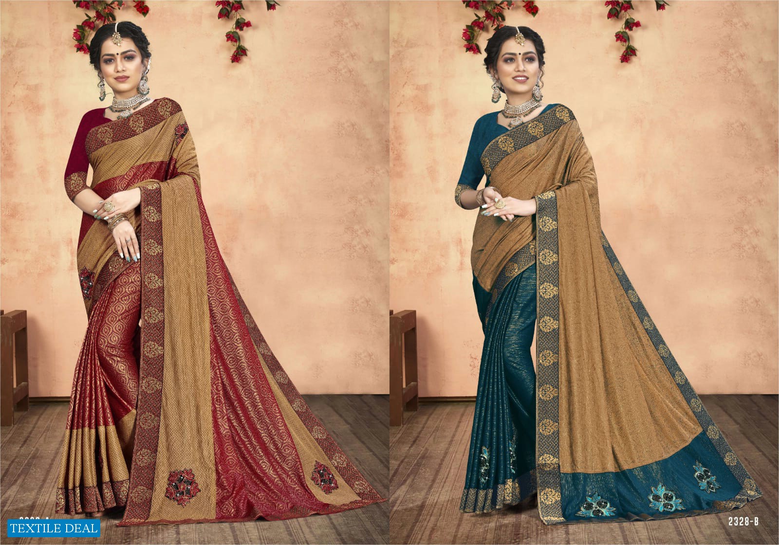 Indian Lady Mango Barfi Wholesale Imported Fabrics Sarees