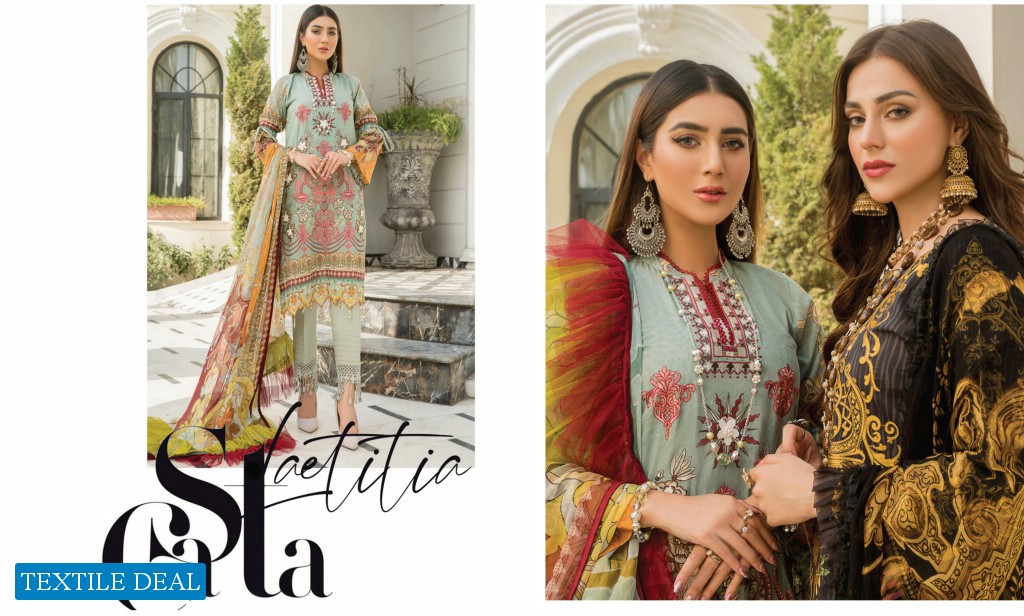 Maryam's Vol-1 Festive Lawn 2021 Wholesale Embroidered Pakistani Dress