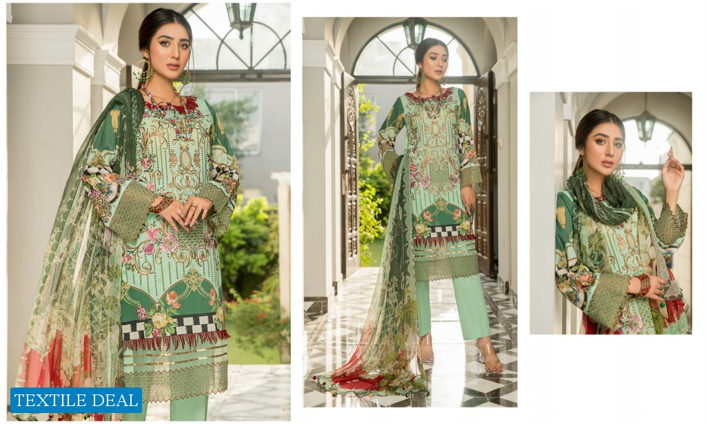 Maryam's Vol-1 Festive Lawn 2021 Wholesale Embroidered Pakistani Dress