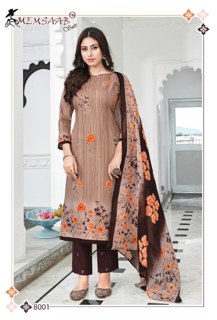 Memsaab Priyavanda Vol-8 Wholesale Cotton printed Dress Material