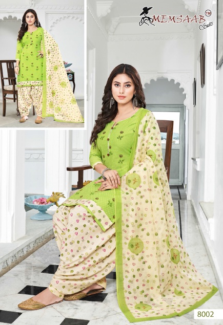 Memsaab Priyavanda Vol-8 Wholesale Cotton printed Dress Material