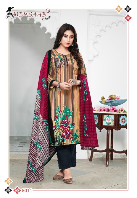 Memsaab Priyavanda Vol-8 Wholesale Cotton printed Dress Material