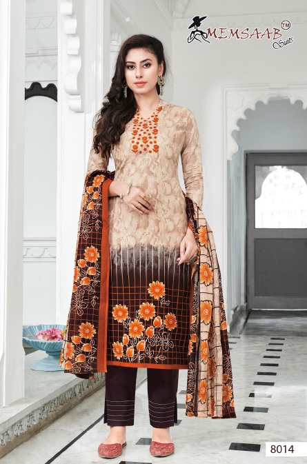 Memsaab Priyavanda Vol-8 Wholesale Cotton printed Dress Material