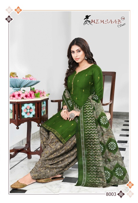 Memsaab Priyavanda Vol-8 Wholesale Cotton printed Dress Material