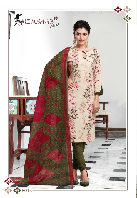 Memsaab Priyavanda Vol-8 Wholesale Cotton printed Dress Material