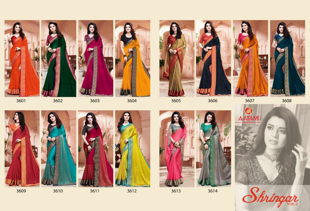 AAYAMI SHRINGAR GEORGETTE DESIGNER INDIAN WOMENS SAREES