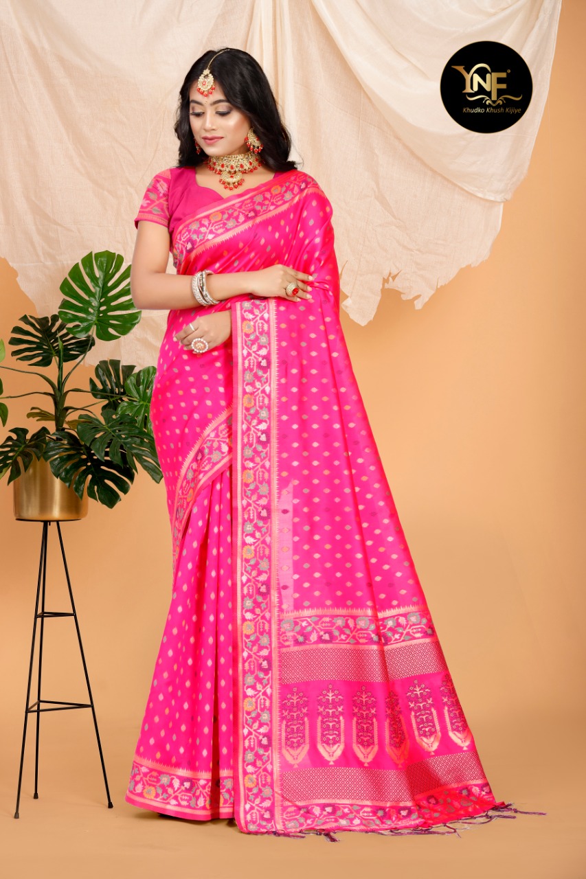 YNF PRESENTS PRAMAN SILK BANARASHI DESIGNER  INDIAN SAREE COLLECTION