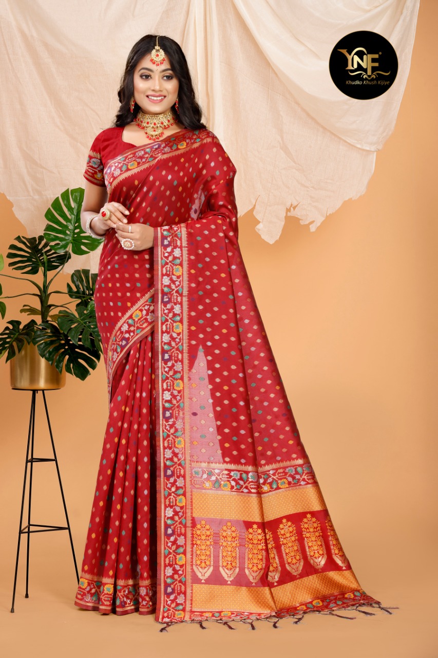 YNF PRESENTS PRAMAN SILK BANARASHI DESIGNER  INDIAN SAREE COLLECTION