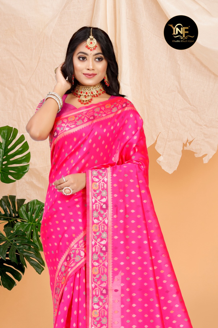 YNF PRESENTS PRAMAN SILK BANARASHI DESIGNER  INDIAN SAREE COLLECTION
