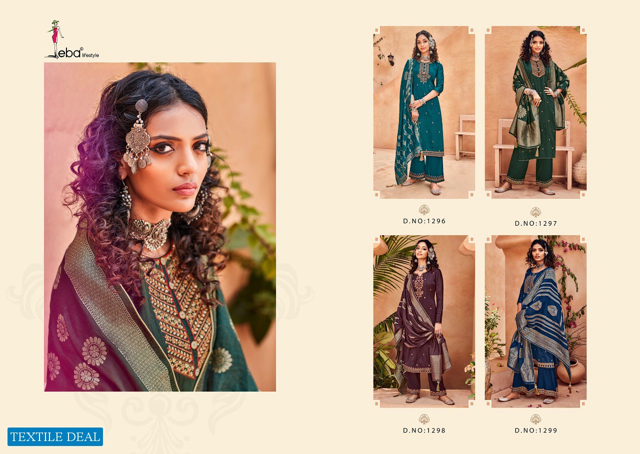 RANGREJ BY EBA LIFESTYLE SILK EMBROIDERY DESIGNER FANCY SUITS