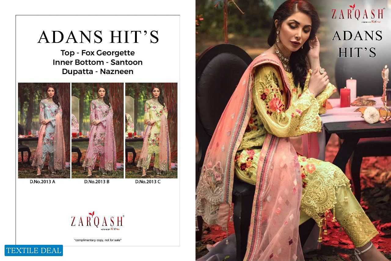 Zarqash Adans Hits Wholesale Pakistani Concept Dress
