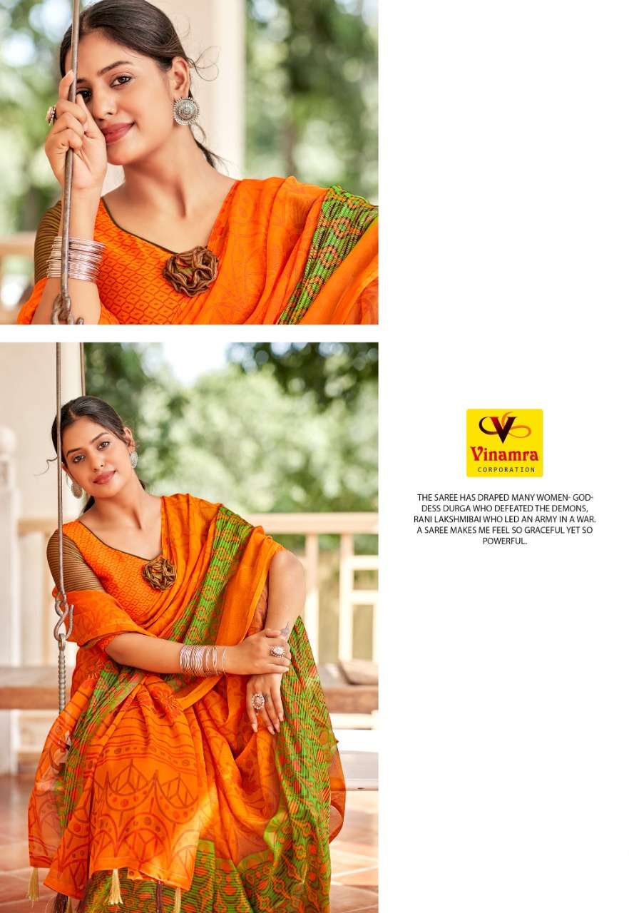 VINAMRA VISCOSE PRINT 25 PATTA SEASON 11 FANCY SARIS EXPORTS