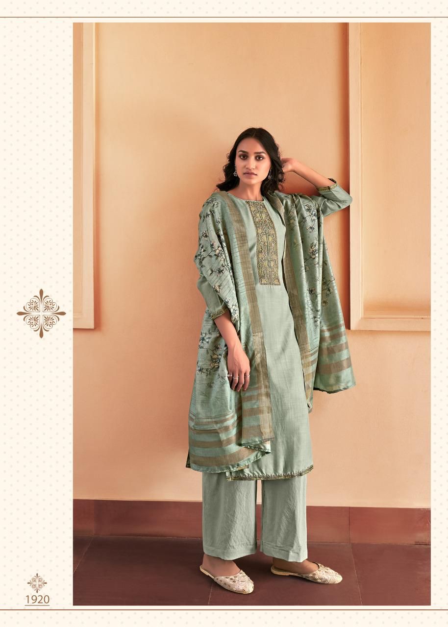 NAHIDA BY BELA VISCOSE MUSLIN ETHNIC PARTY WEAR SUITS