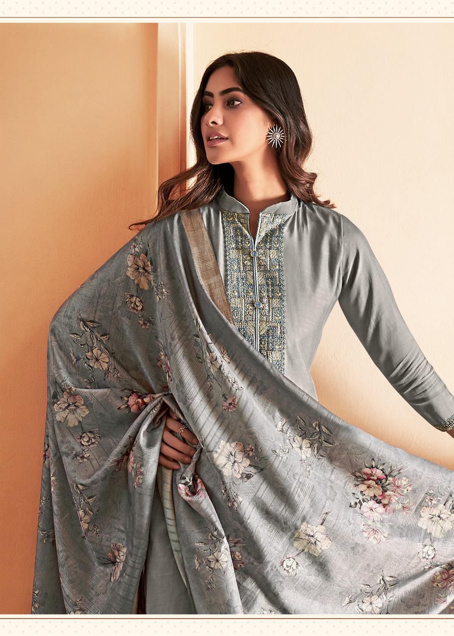 NAHIDA BY BELA VISCOSE MUSLIN ETHNIC PARTY WEAR SUITS