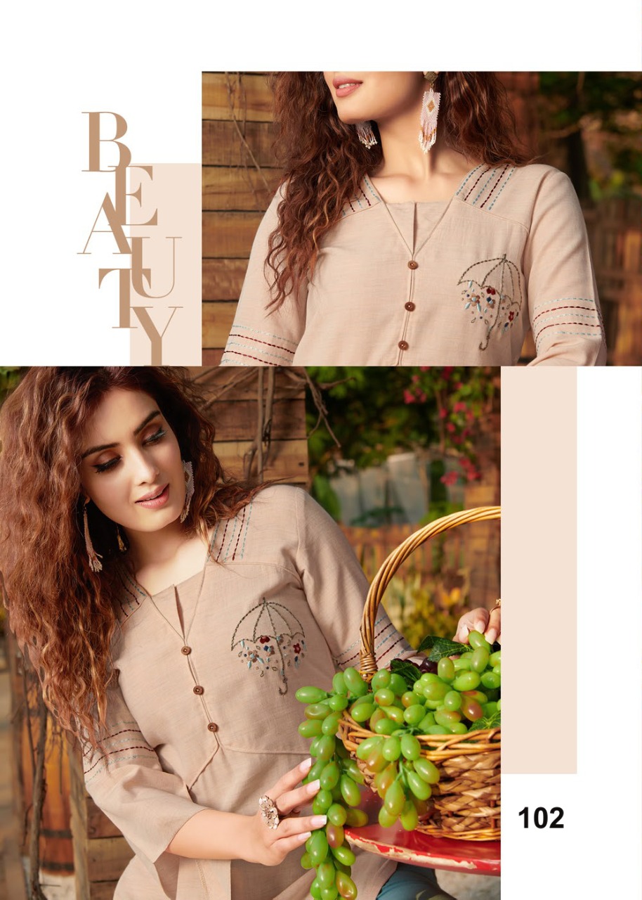 SEASONS HIT DESIGNS COTTON DESIGNER STYLISH KURTIS