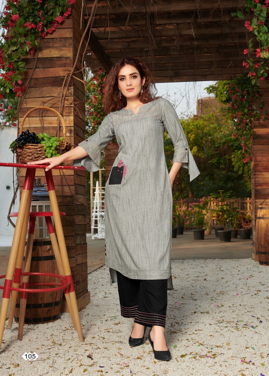 SEASONS HIT DESIGNS COTTON DESIGNER STYLISH KURTIS