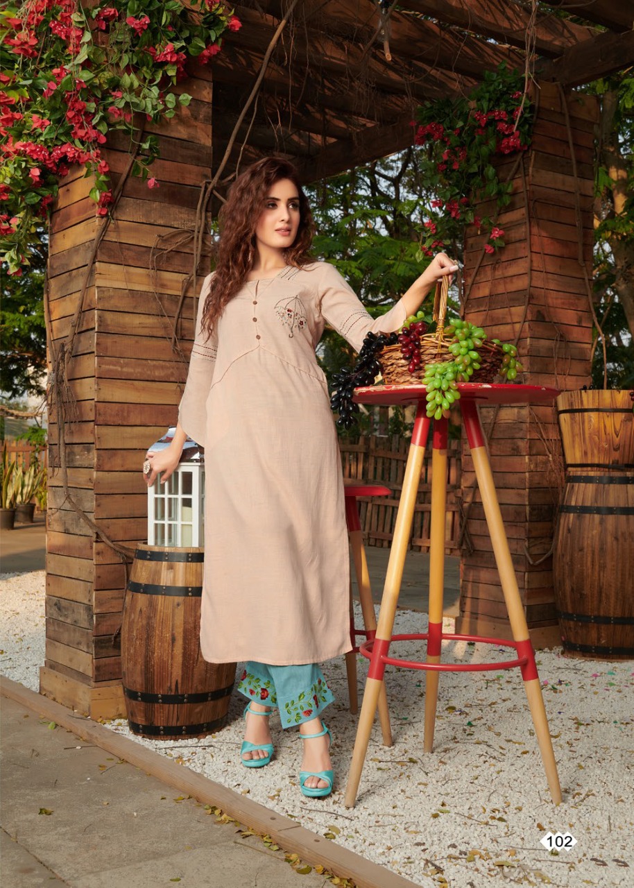 SEASONS HIT DESIGNS COTTON DESIGNER STYLISH KURTIS