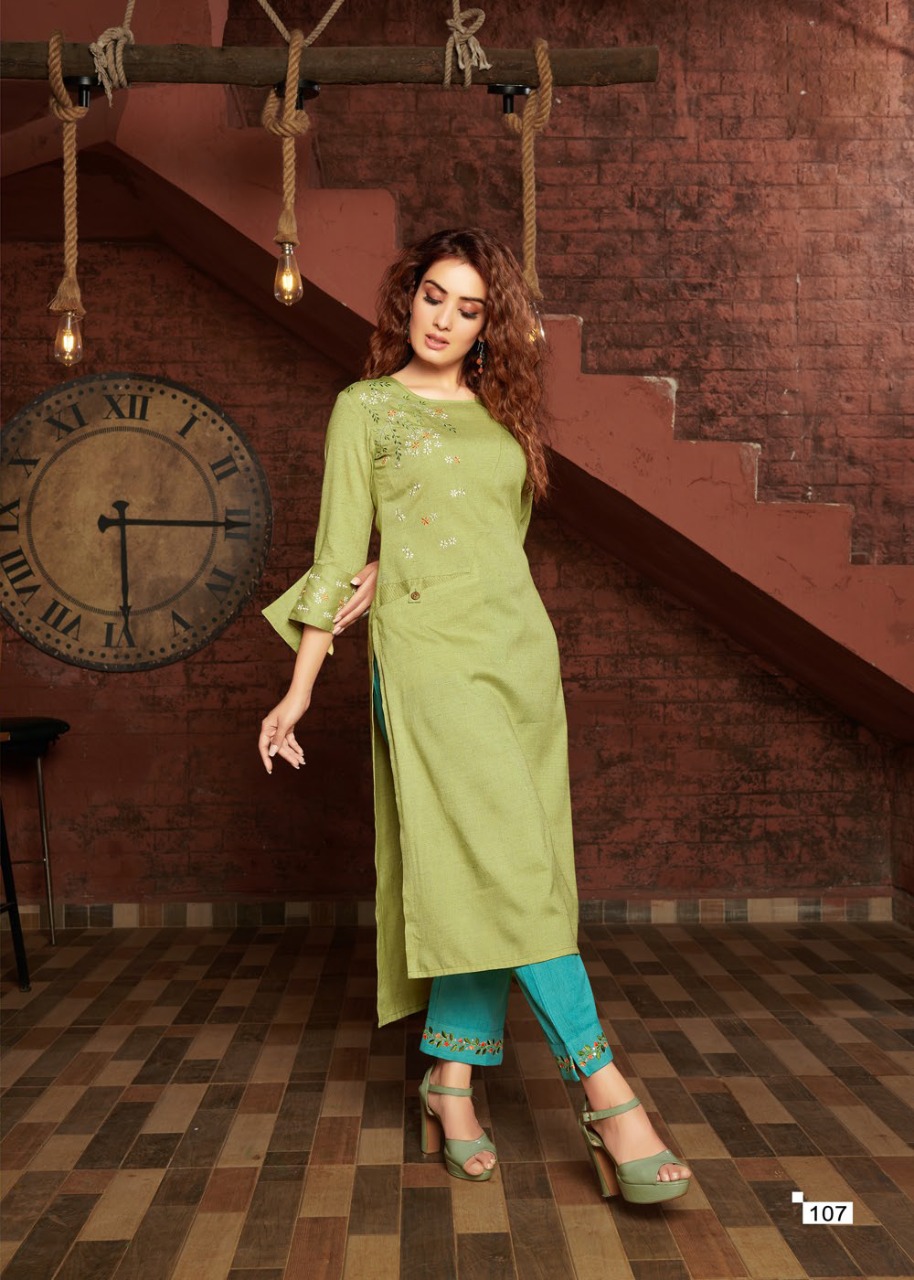 COLOURS PURE MILAGE COTTON DESIGNER STYLISH KURTIS COLLECTION