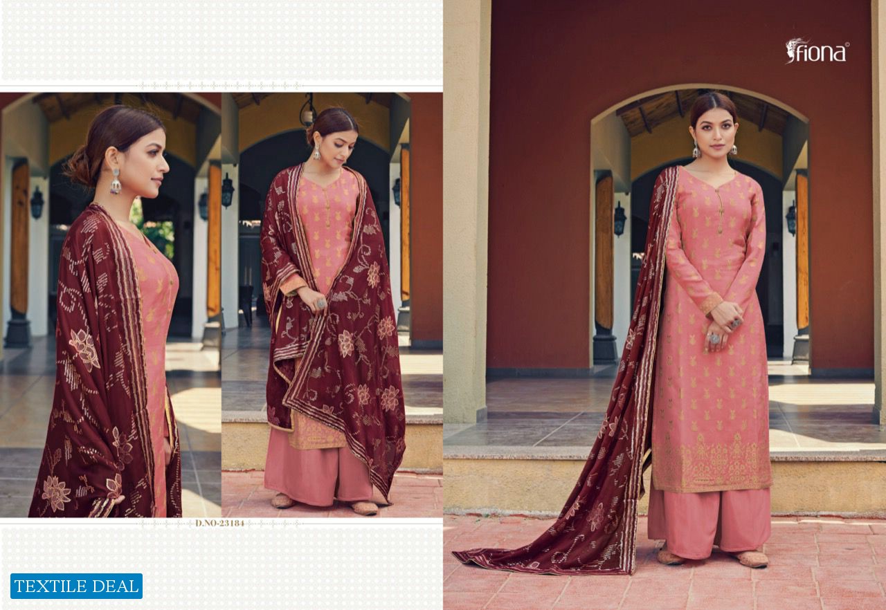 RUBIYA BY FIONA PURE DOLA JACQUARD EXCLUSIVE FANCY SALWAR KAMEEZ