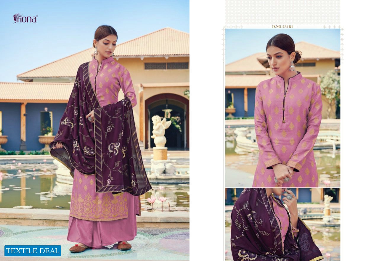 RUBIYA BY FIONA PURE DOLA JACQUARD EXCLUSIVE FANCY SALWAR KAMEEZ