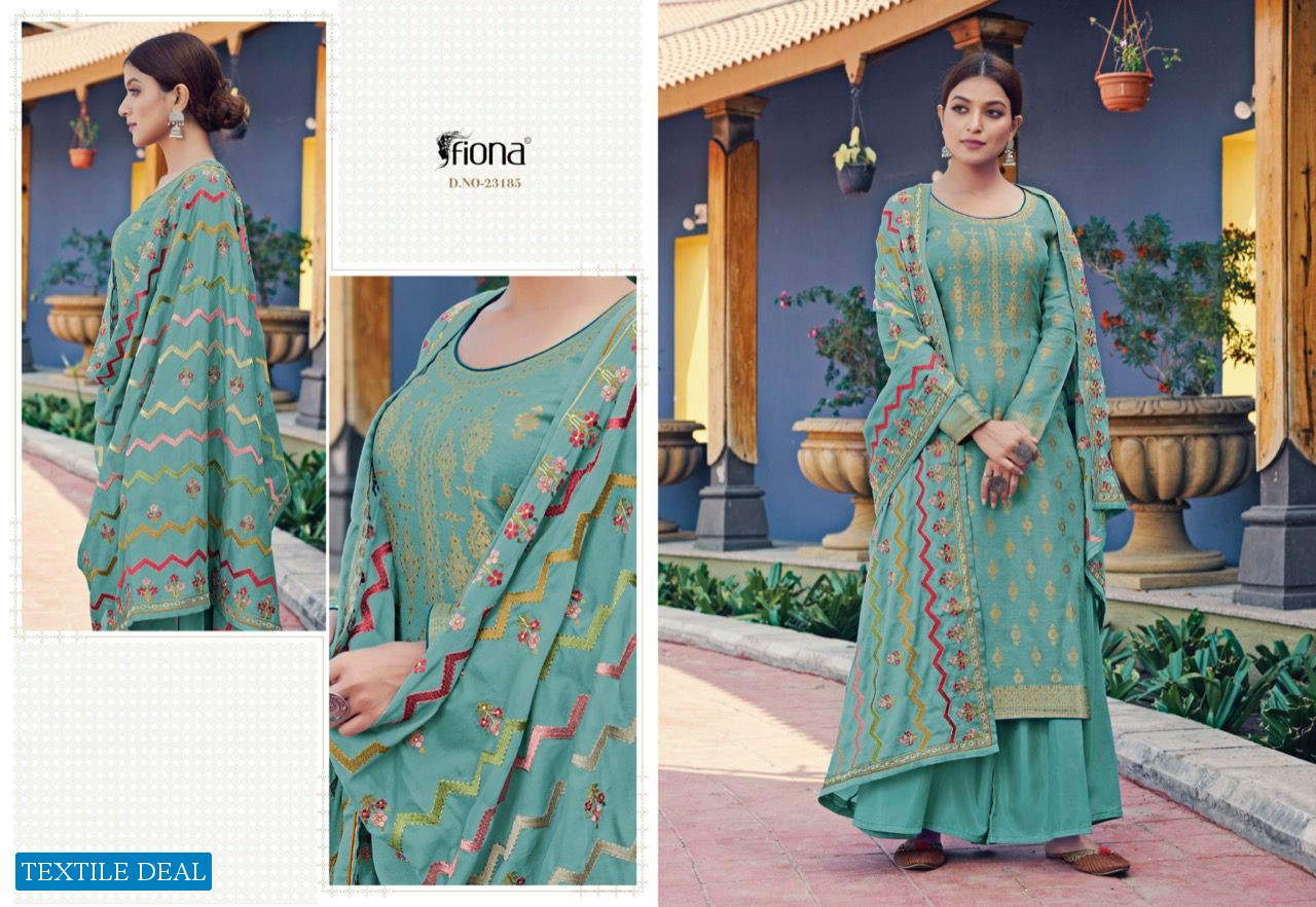 RUBIYA BY FIONA PURE DOLA JACQUARD EXCLUSIVE FANCY SALWAR KAMEEZ