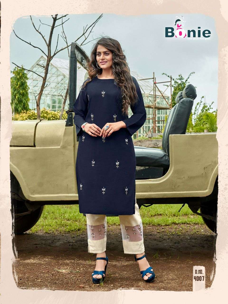 BAWRI BY BONIE HEAVY TOP - PURE VISCOSE SILK PANT - RAYON CATLOG COLLECTIONE WHOLESALE BEST RATE