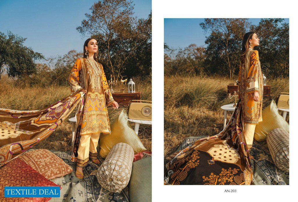 Aghaz By Nur Embroidered Lawn Suits With Digital Printed Lawn Dupatta Pakistani Dress