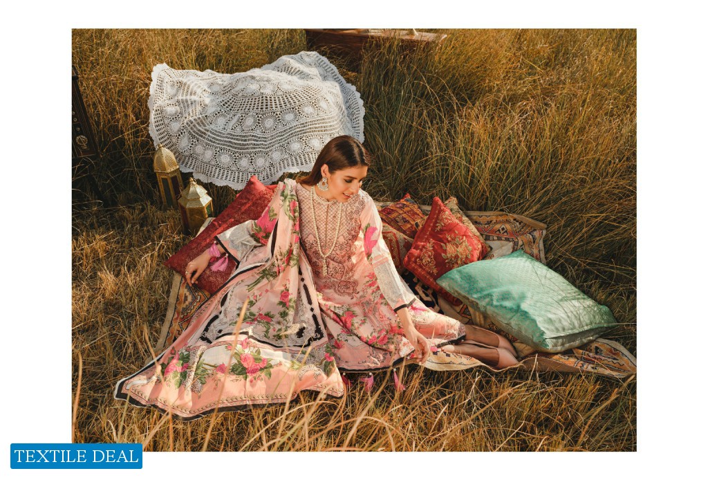 Aghaz By Nur Embroidered Lawn Suits With Digital Printed Lawn Dupatta Pakistani Dress