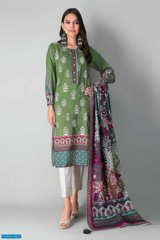 KHAADI My Symphony 2pc Embroidered Lawn Shirts with Printed Lawn Dupatta.
