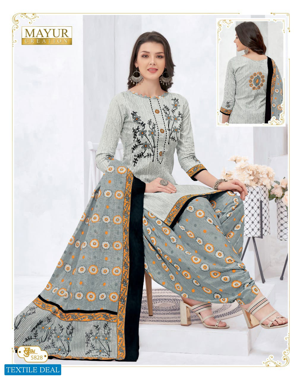 mayur khushi vol-58 Wholesale cotton printed Dress material