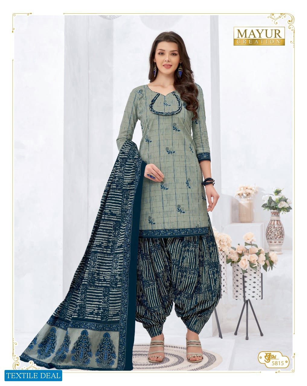 mayur khushi vol-58 Wholesale cotton printed Dress material