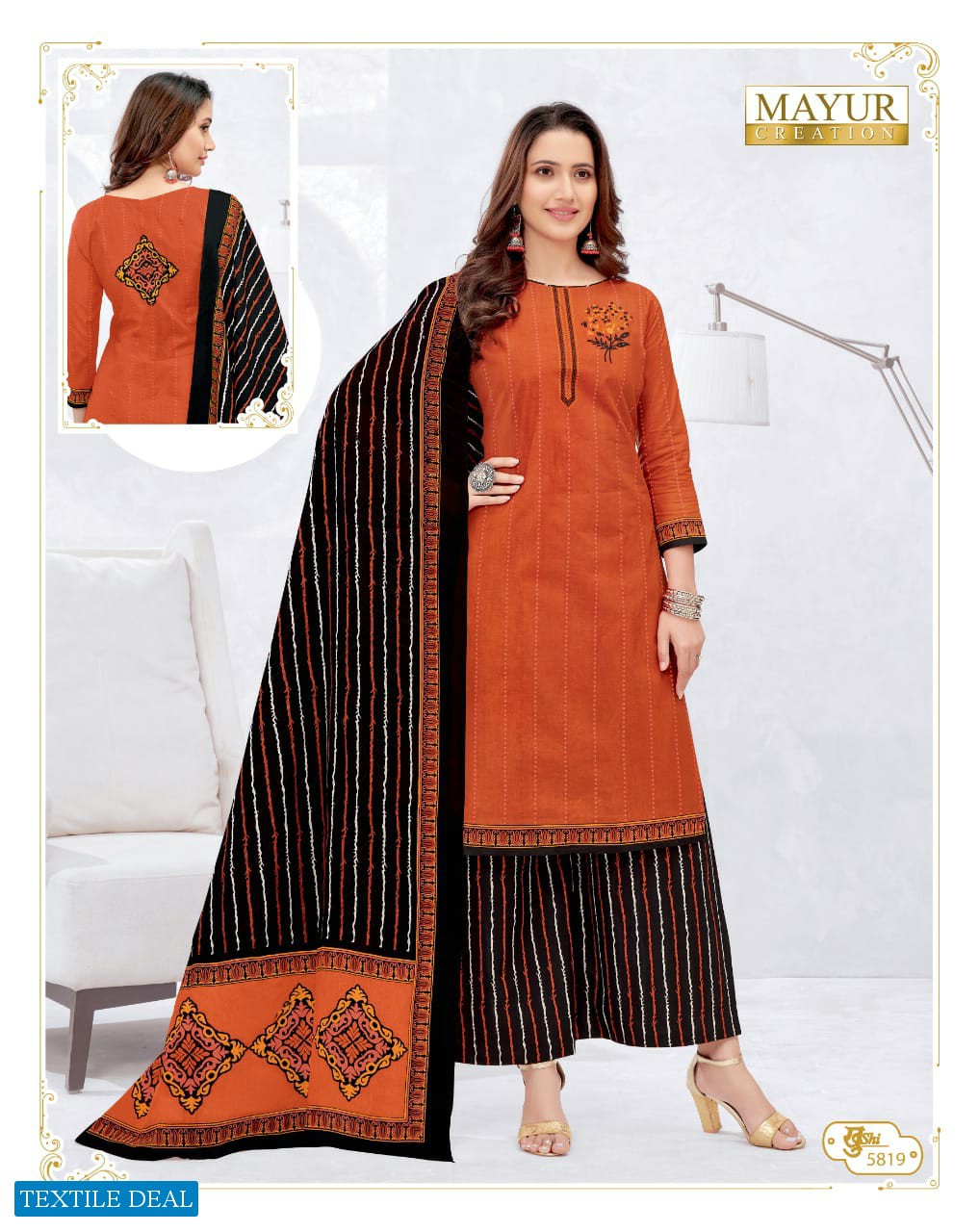 mayur khushi vol-58 Wholesale cotton printed Dress material