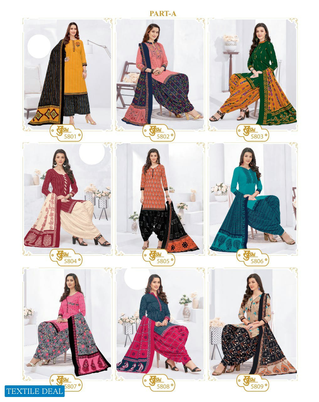 mayur khushi vol-58 Wholesale cotton printed Dress material