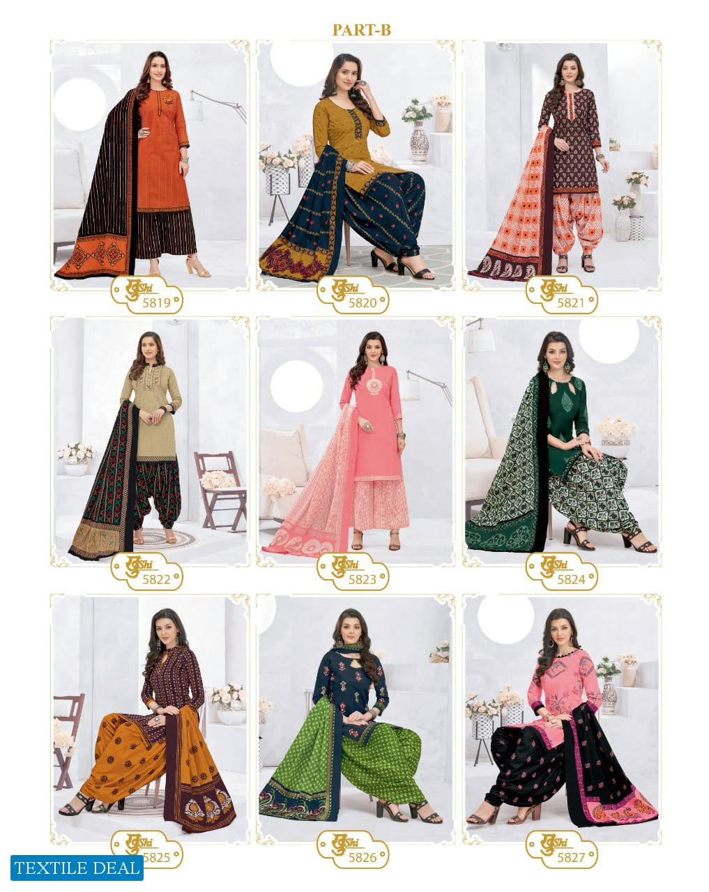 mayur khushi vol-58 Wholesale cotton printed Dress material