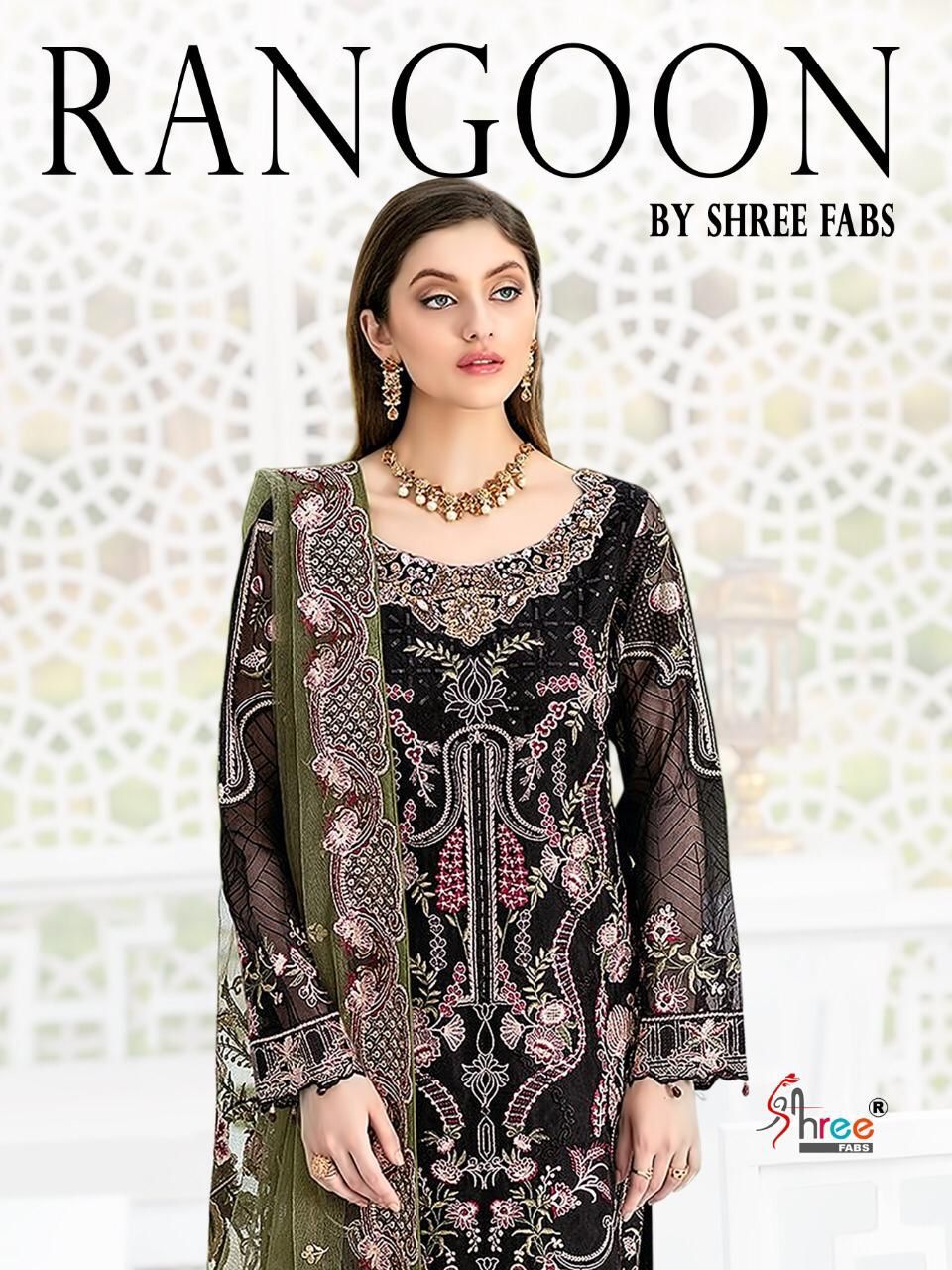 SHREE FAB RANGOON JORGET ELEGANT SALWAR SUIT CATALOG