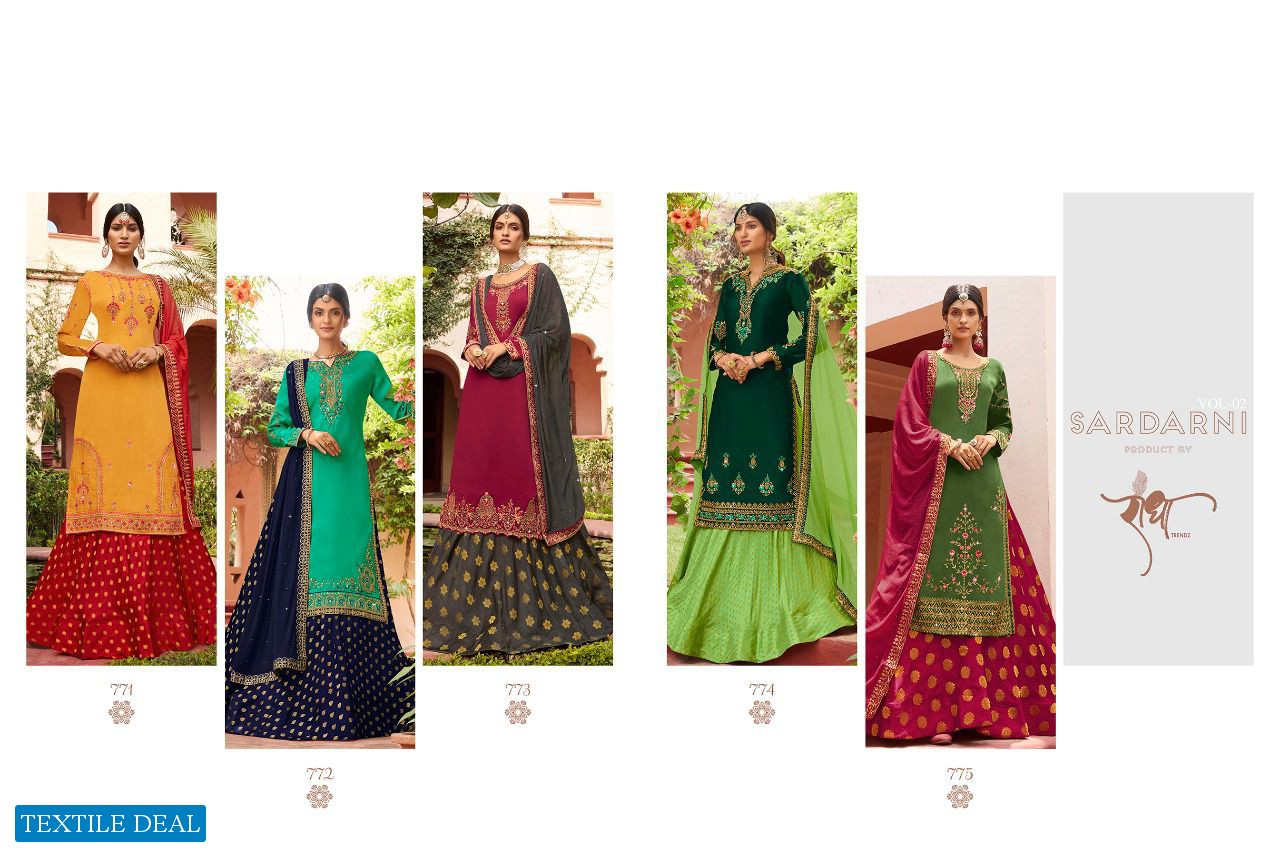 Radha Trendz Sardarni Vol-2 Wholesale Festive Style Lehenga Skirt Salwar Kameez