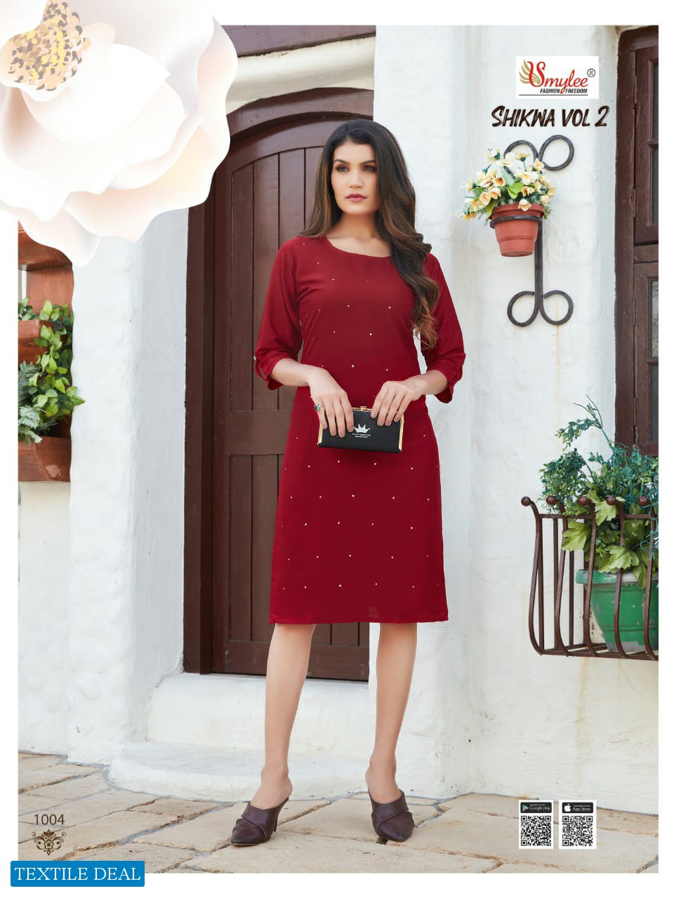 Smylee Shikwa Vol-2 Wholesale Reyon Slub Kurtis