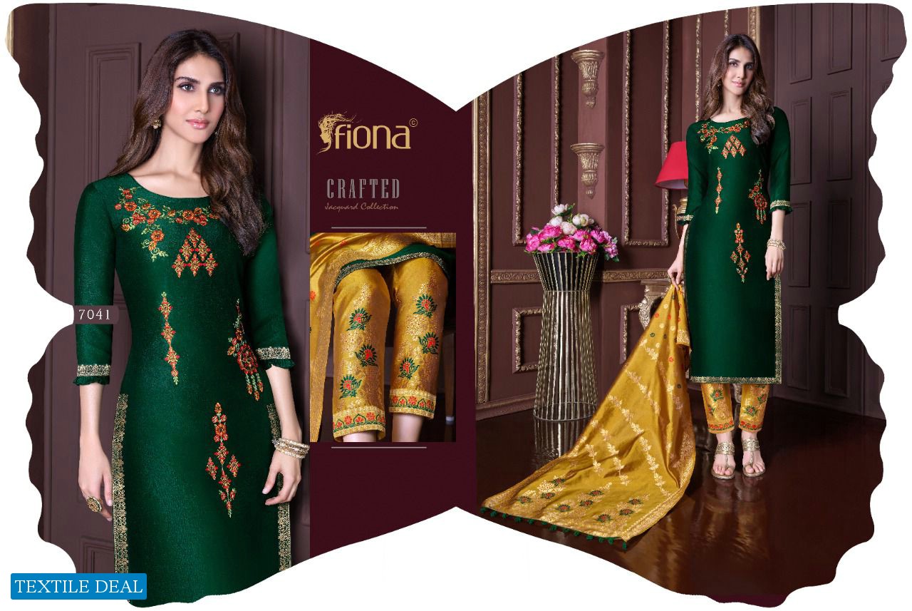 Fiona Meenakari Vaani Kapoor Collection Wholesale Bemberg Silk Salwar Kameez