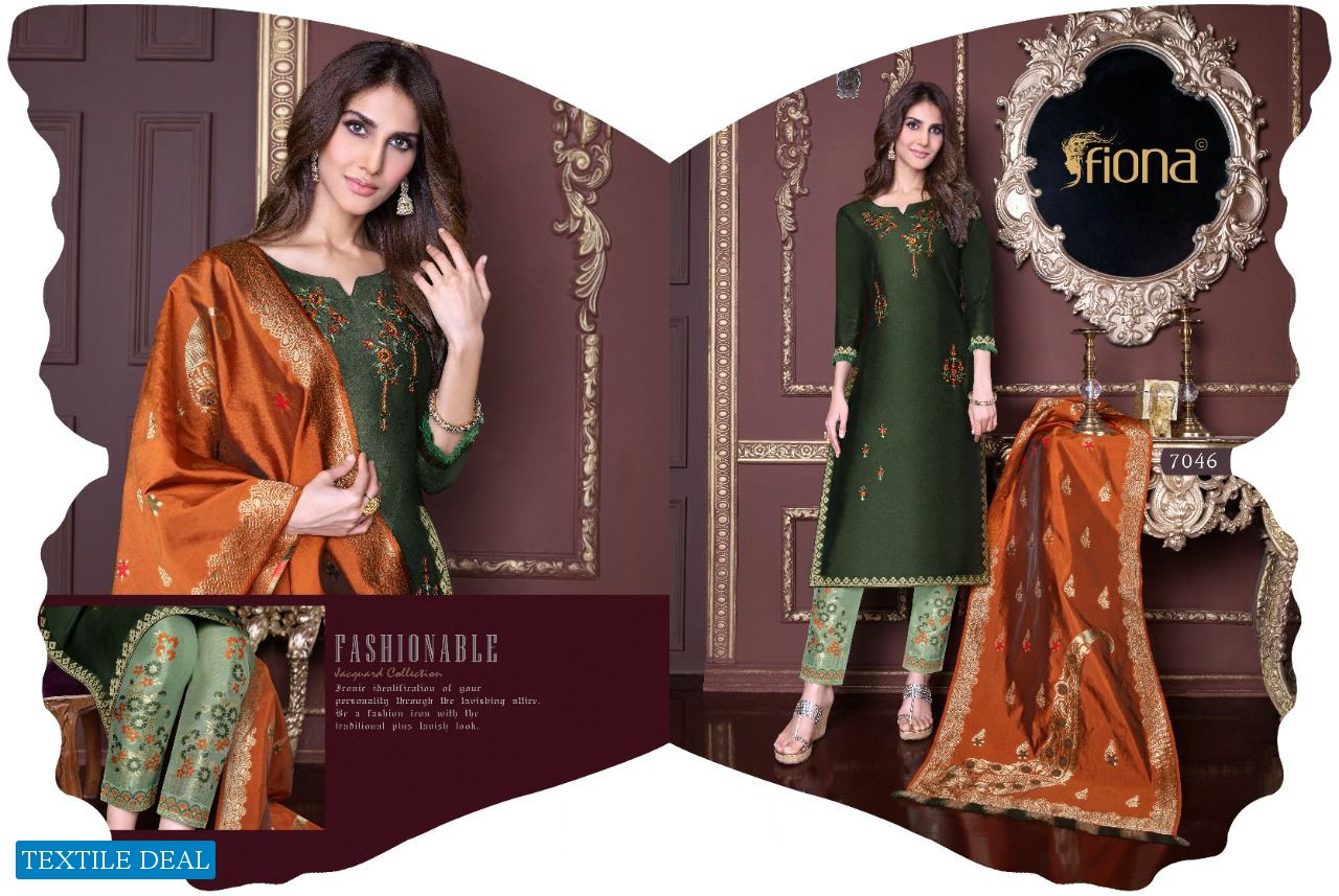 Fiona Meenakari Vaani Kapoor Collection Wholesale Bemberg Silk Salwar Kameez
