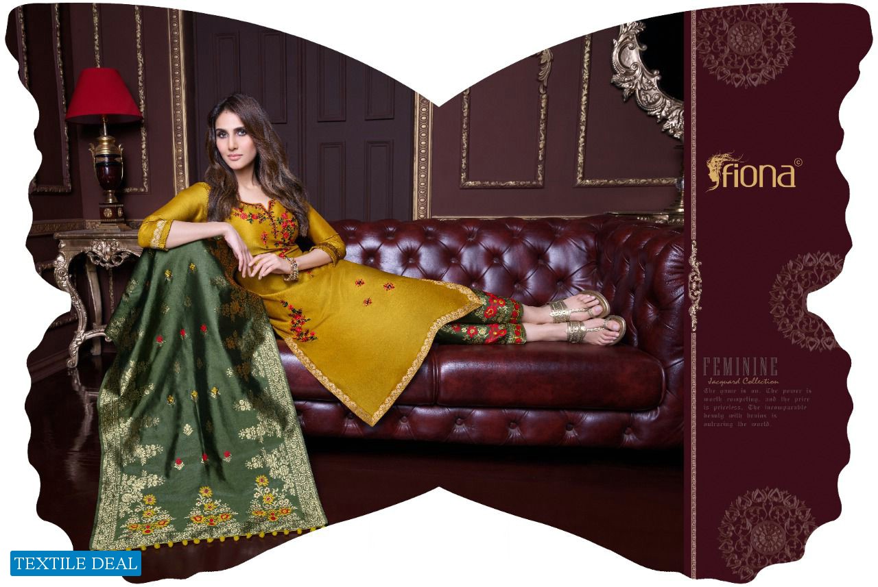 Fiona Meenakari Vaani Kapoor Collection Wholesale Bemberg Silk Salwar Kameez