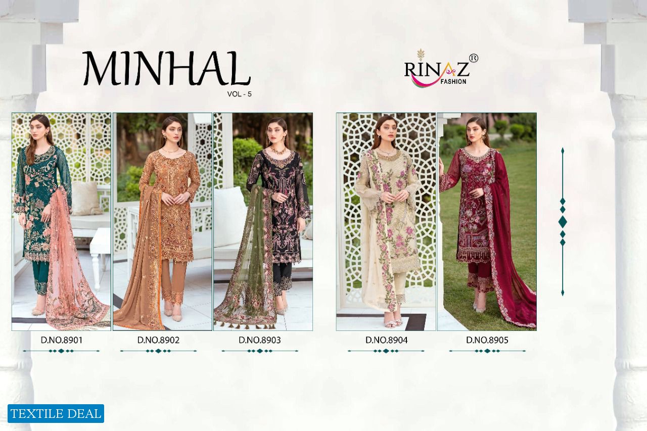 Rinaz Minhal Vol-5 Wholesale Pakistani Concept Dresses