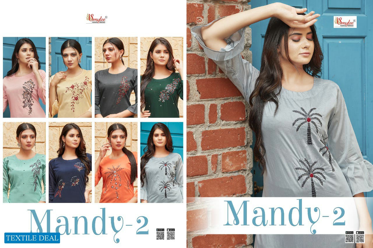 Smylee Mandy Vol-2 Wholesale Handwork Long Kurtis
